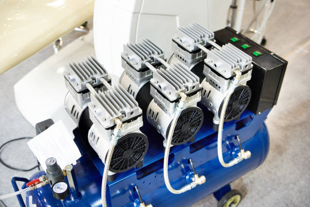 Dental equipment compressor on exhibition